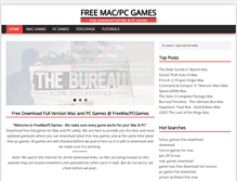 Tablet Screenshot of freemacpcgames.com